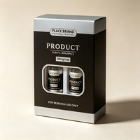 Autocollants adhésifs personnalisés pour peptides 3ml/10ml/30ml, haute adhérence, résistants à l'eau et à l'huile, boîtes personnalisées de haute qualité avec code-barres