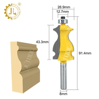 Ensemble d'embouts de routeur de moulage architectural 10 pièces boîtier personnalisable et moulage de base pour les projets de bricolage et OEM