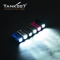 Lampe torche EDC Tank007 E15 en aluminium haute puissance, étanche, mini lampe de poche portable à LED, porte-clés