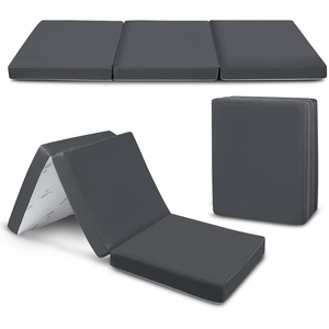 Folding Mattress - Trifold Foam Mattress Topper with Removable Cover -Lightweight and Portable Sleeping Mat