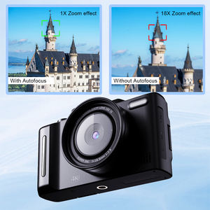 كاميرا رقمية احترافية مزودة بشاشة دوارة IPS مقاس 3 بوصات ، نظارات فيديو بدقة 4K للتكبير والتكبير ببطارية 50 ميجابكسل/ساعة - Product Image 6