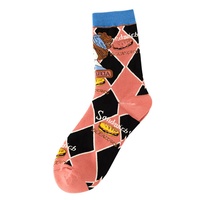 Chaussettes fantaisie en gros pour femmes et unisexe, motif chat de dessin animé mignon, tendance et amusantes