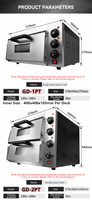 Mini grille-pain et four à pizza électrique, comptoir Commercial italien portable, pont de boulangerie, four à pizza, prix de vente, machine à pizza