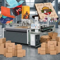 Ligne de production automatique grand format pour découpe à plat de papier ondulé avec certification CE