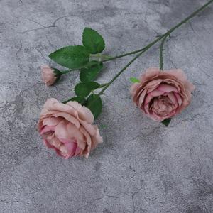 Rosas Artificiales de Seda de Alta Simulación para Decoración de Bodas y Hogar 7*27*57*6 Moldeadas - Product Image 3