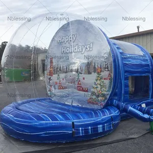 NewBlessing Factory direct commercial clear domes kids inflatable balloon dome bubble tent house with Bottom