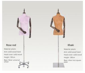 <strong>Plastic</strong> <strong>Female</strong> Half-Body Hanger Model <strong>Dummy</strong> Wedding Dress Window Display Stand Women Up-Body Mannequins - Product Image 3