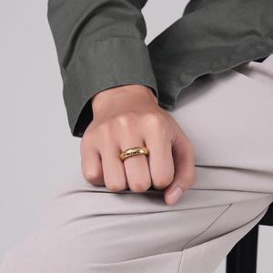 Lord Of The <b>Rings</b> Glow In Dark Magic <b>Ring</b> Steel Gold Unisex Fashion Jewelry Gift - Product Image 2