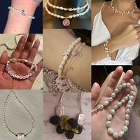 AsVrai U 3-4mm perles d'eau douce naturelles perles en forme de riz noir rose blanc pour la fabrication de bijoux DIY collier bracelet