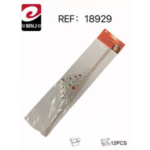 MNJ Queen Crown 12Pcs Silver Rhinestone Party Accessory Hairband Headpiece - Product Image 3