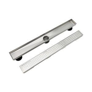 Drenaje Lineal para Baño de Acero Inoxidable Guida 71000101, Drenaje de Piso para Ducha Larga con Acabado Cepillado - Product Image 3