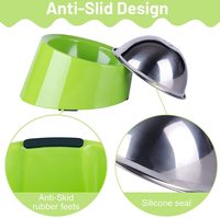 Bol surélevé multi-couleurs en acier inoxydable, pour chien de compagnie, mangeoire pour Slow Food, bol incliné, nouveau Design