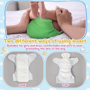 Pannolini di stoffa riutilizzabili per bambini pannolini di stoffa regolabili pannolini lavabili per tasca di stoffa per bambini per ragazze ragazzi neonati - Product Image 4