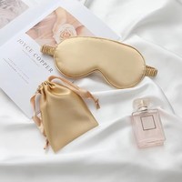 Masque pour les yeux haut de gamme avec housse en satin pour la relaxation, le sommeil et la protection des yeux en voyage