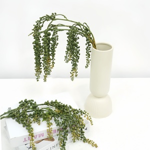 Flor carnosa <span class=keywords><strong>de</strong></span> hierba artificial <span class=keywords><strong>de</strong></span> amaranto verde <span class=keywords><strong>de</strong></span> plástico artificial <span class=keywords><strong>al</strong></span> <span class=keywords><strong>por</strong></span> <span class=keywords><strong>mayor</strong></span> <span class=keywords><strong>de</strong></span> calidad superior para decoración del hogar <span class=keywords><strong>de</strong></span> bodas - Product Image 3