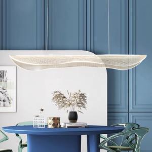 Lámpara Colgante LED Minimalista Posmoderna para Sala de Estar, Hotel, Oficina, Bar, Restaurante, Diseño Lineal Creativo, Luz Blanca Cálida, CA - Product Image 4