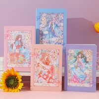 Carnet A5 à reliure filée, 40 feuilles lignées, 6 motifs de dessins animés mignons, cahier d'exercices scolaire pour étudiants, vente en gros