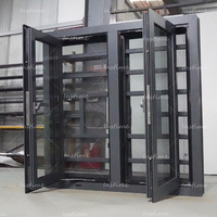 Ventana de Estilo Industrial Instime Crittall, Diseño de Ventana de Acero Antiguo, Ventana Abatible de Aluminio con Marco Delgado y Rotura de Puente Térmico