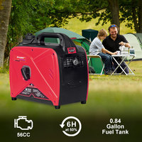 Hochwertige 1,0 kW 1,1 kW Mini tragbarer Benzin generator Einzylinder 50Hz Rückstoß Elektrisches Startsystem Silent Single AC