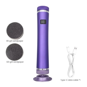 Rechargeable Pedicure <b>Files</b> Machine 1200rpm Electric Foot <b>File</b> Callus Remover With 60 Sandpaper Feet Dead Skin Removal - Product Image 1