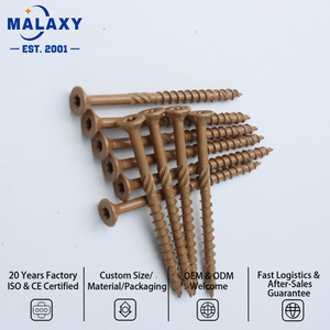 Vis autotaraudeuses pour bois Malaxy en acier inoxydable 304 à tête fraisée plate et embout étoile - Product Image 3