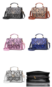 Sac à bandoulière en cuir <span class=keywords><strong>Python</strong></span> pour femmes, petit sac à main de styliste, sacoche pour dames et filles, nouvelle collection - Product Image 2