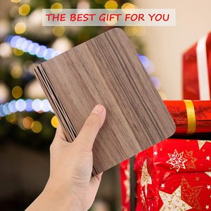 <strong>Reading</strong> Book Shaped Light 5 Colors Folding Night <strong>Portable</strong> Desk Light with USB Rechargeable Wooden Cover Night <strong>Lamp</strong> Lights - Product Image 5