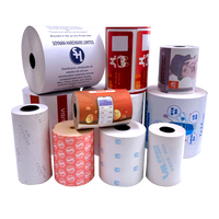 Bon marché prix caisse enregistreuse rouleau de papier emballage doré rouleaux de papier thermique 57x40mm 80*80mm