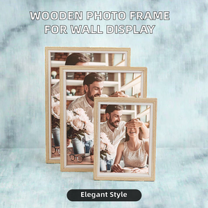 Nordic <b>Frame</b> <b>Gold</b> Certificate Photo <b>Frame</b> Rectangle Wood Vertical Wall Mount Display Acrylic Front Embossing Printing 1 Color - Product Image 5