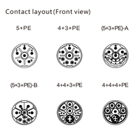 Connecteur étanche IP67 M23 8 broches moteur circulaire Servo puissance robuste connexion femelle droite