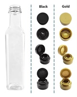 500ml 16oz Transparent PET paquet d'huile végétale bouteille maigre alimentaire sûr noix de macadamia huile de cuisson bouteille vide en plastique