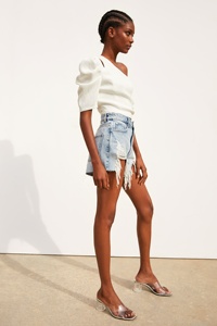 Déchiré taille haute <span class=keywords><strong>short</strong></span> en <span class=keywords><strong>jean</strong></span> en détresse femmes mode jeans courts - Product Image 3