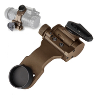 Helm dipasang aluminium taktis PVS-14 NVG helm dudukan adaptor Bracket PVS 14 malam visi Dovetail J lengan GZ24-0245