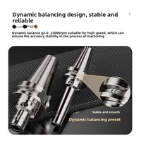 Porte-outil hydraulique BT40 PHC haute précision, haute rigidité, anti-vibration, équilibrage dynamique, pour fraisage CNC, 2 kg