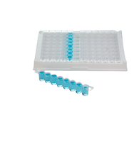 Plaque Elisa 96 puits en gros plaque Elisa détachable transparente PS à fond plat