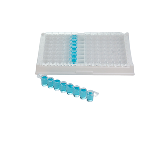 Grosir 96 Well <span class=keywords><strong>Elisa</strong></span> piring bawah datar PS transparan pelat <span class=keywords><strong>Elisa</strong></span> dapat dilepas - Product Image 4
