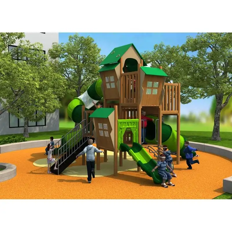HUADONG Customized Kids Zone Park commercial entertainment park small big slide outdoor playground