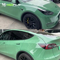 Film de protection de voiture ASDFILM, garantie 3 ans, film PET changeant de couleur, vert, film de protection complet pour voiture, vinyle PVC brillant 3M pour carrosserie