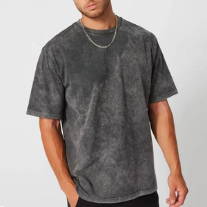 เสื้อยืดลายกรดของผู้ชายเสื้อยืดคอกลมแบบย้อนยุคโลโก้ตามสั่ง - Product Image 1