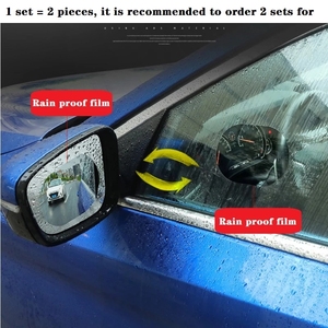 <span class=keywords><strong>2</strong></span> pièces autocollant de voiture <span class=keywords><strong>Film</strong></span> étanche à la pluie pour rétroviseur de voiture réflecteur de voiture autocollant étanche à la pluie Anti-buée - Product Image 2
