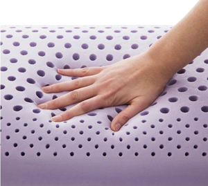 <span class=keywords><strong>Oreiller</strong></span> pour le cou de <span class=keywords><strong>sommeil</strong></span> en mousse à mémoire de forme Visco haute densité de couleur infusée de gel doux et confortable ventilé - Product Image 3