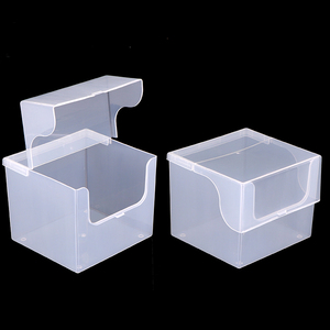 SUNSHING Plastic Cosmetic Cotton Pad Container Nail Wipes Dispenser <b>Box</b> Disposable Face Towel Case Clear Cotton Tissue Holder - Product Image 2