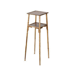 Soporte para flores de bambú, estilo chino, hecho a mano, antiguo, estante de exhibición para plantas de sala de estar - Product Image 5