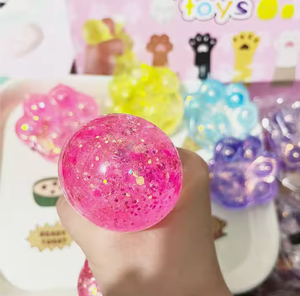 2024 nuevo diseño gato pata juguete maltosa lleno alivio del estrés Animal pata bola niños característica sensorial caja embalada función de descompresión - Product Image 6