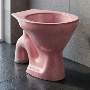 ชุดสุขภัณฑ์แบบชิ้นเดียว EWC European Water Closet สีดำด้าน เซรามิก ระบบดูดน้ำแบบดับเบิ้ลไซฟอน แบบ S-Trap ติดตั้งบนพื้น - Product Image 6