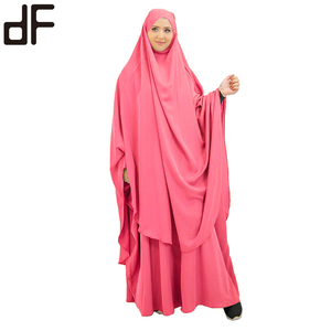 Vêtements islamiques Dubaï Abaya Nida Robe longue <span class=keywords><strong>pour</strong></span> femmes musulmanes <span class=keywords><strong>Jilbab</strong></span> Caftan arabe Ensemble de vêtements de prière Indonésie Mukena Telekung - Product Image 3
