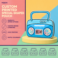 Pochette d'emballage personnalisée pour noix, pochettes cadeaux en forme de boombox, conception et impression personnalisées, emballage de bonbons pour la vente au détail
