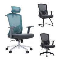 Chaise de bureau exécutive moderne en maille avec design ergonomique et siège confortable