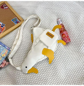 Japonés lindo Patito Feo lona mujer nuevo nicho personalidad bandolera estudiante bolsa - Product Image 4