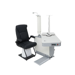 Silla de Diagnóstico Óptico WB-700-2 con Brazo Ajustable y Lámpara de Pie, Blanca y Gris - Product Image 2
